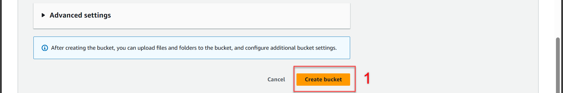 create bucket